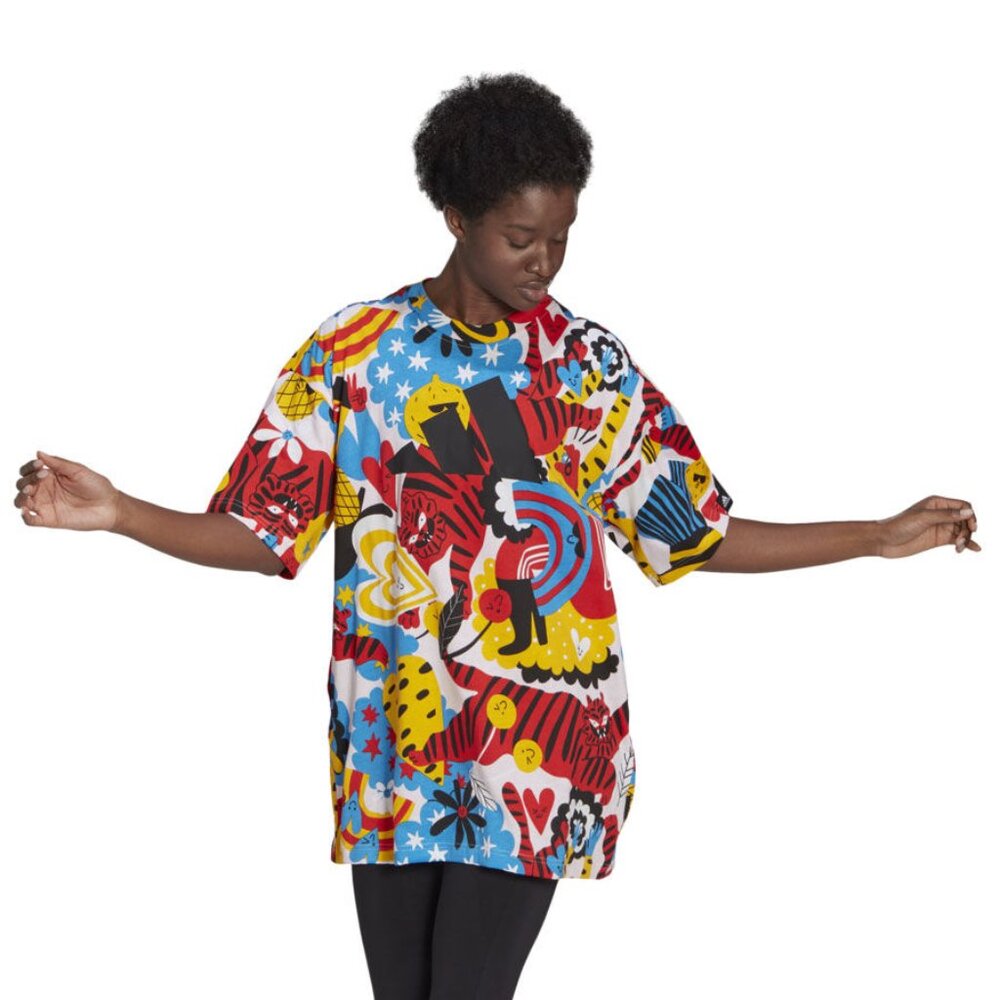 Adidas Egle Zvirblyte art t-dress tunic oversized top with pockets Womens XS